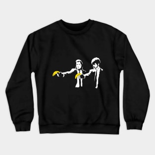 Banksy style stencil art Crewneck Sweatshirt